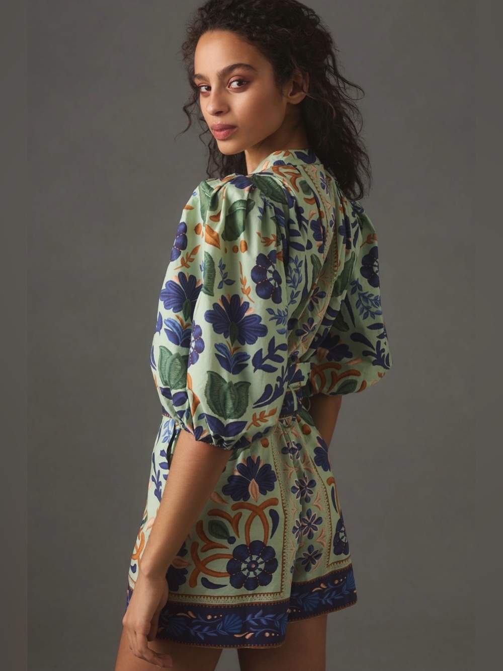 Farm Rio Ocean Tapestry Romper - Picture 5 of 9